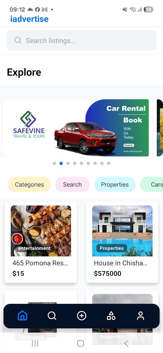 iAdvertise — Entdecken mit Kampagnen-Banner und Inseraten