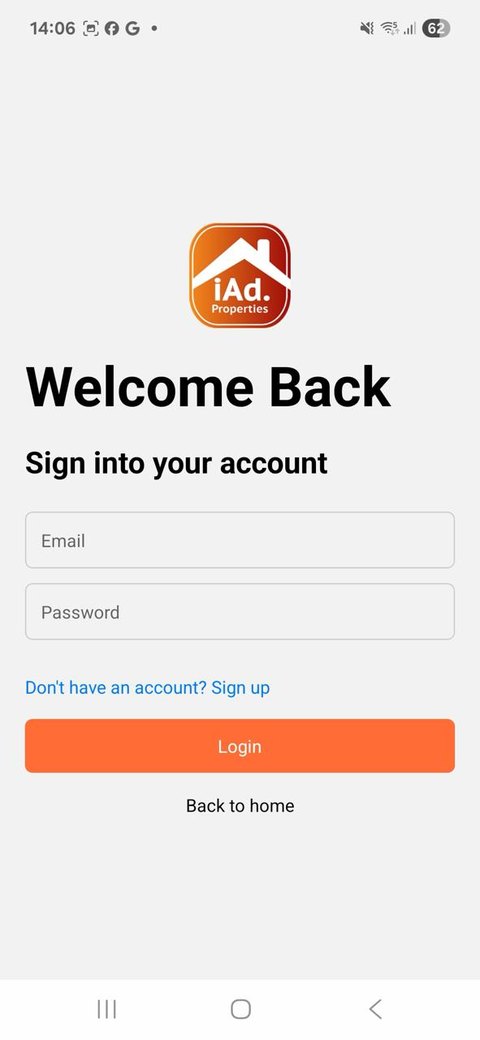 iAdvertise Properties — Anmeldung